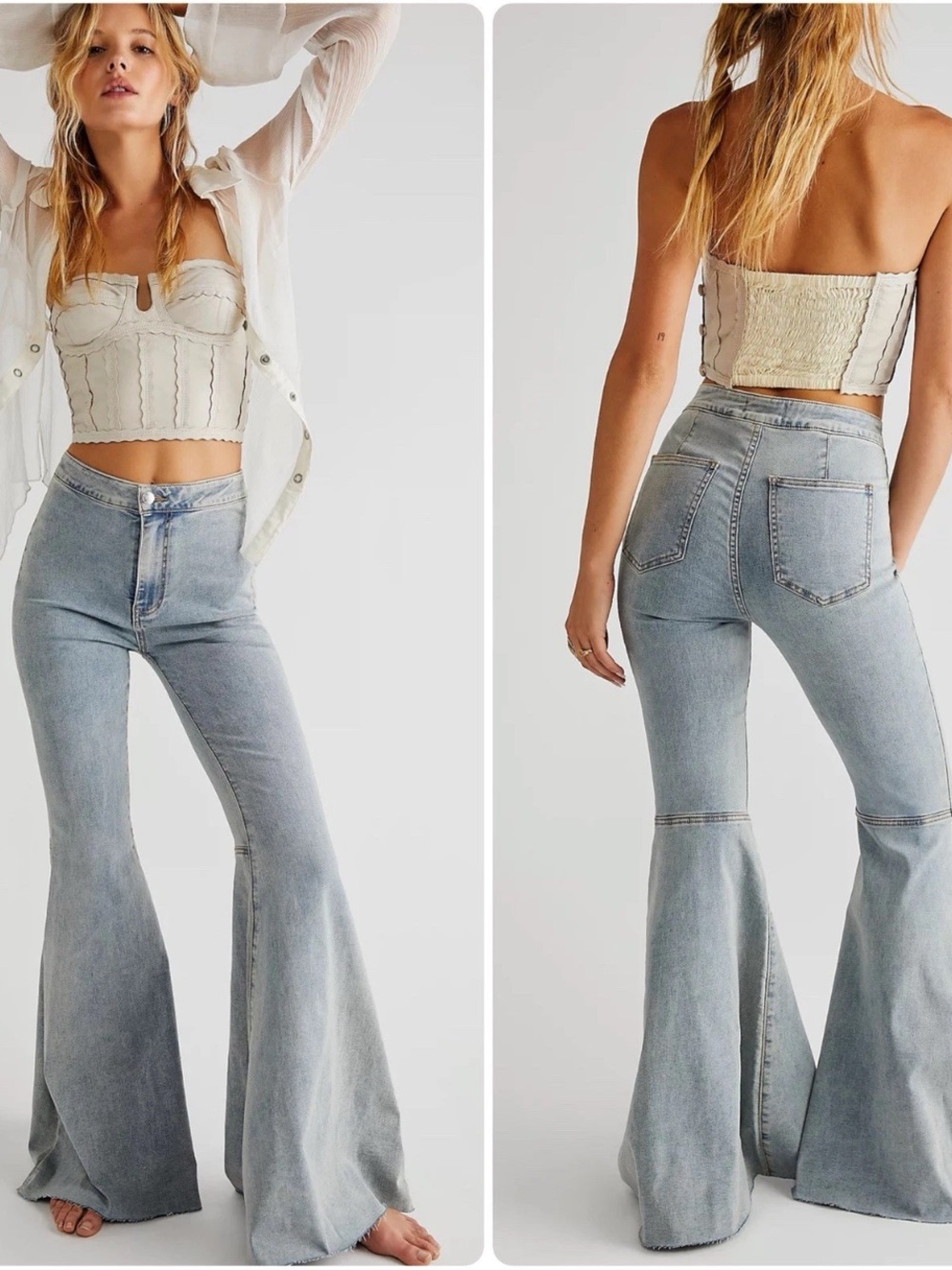 Free People Float On Flare High Rise Jeans